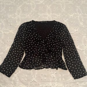 Abercrombie & Fitch XS sheer sleeve top.